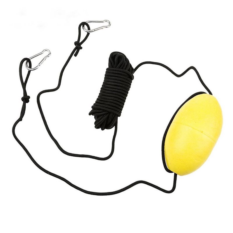 MOOCY 30 ft. Marine Rope Tow Line, Buoy Ball Float Leash & Stainless Steel Hook for Fishing Drift Anchors System - Image 3
